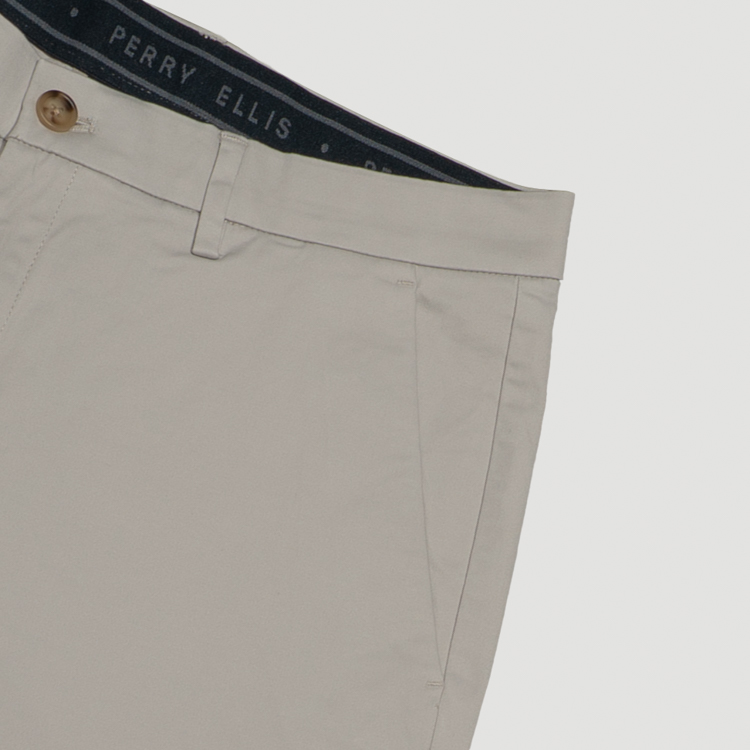 pantalon casual gris estructura plana marca perry ellis cl sico 166924 GRIS