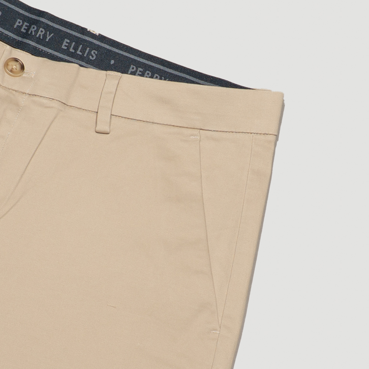 pantalon casual khaki estructura plana marca perry ellis cl sico 166919 KHAKI