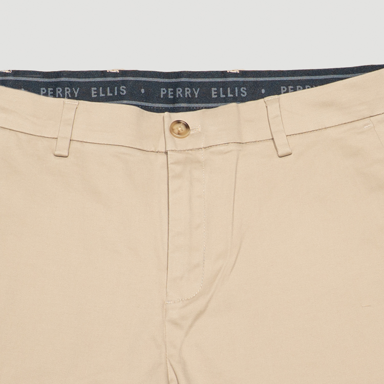 pantalon casual khaki estructura plana marca perry ellis cl sico 166919 KHAKI