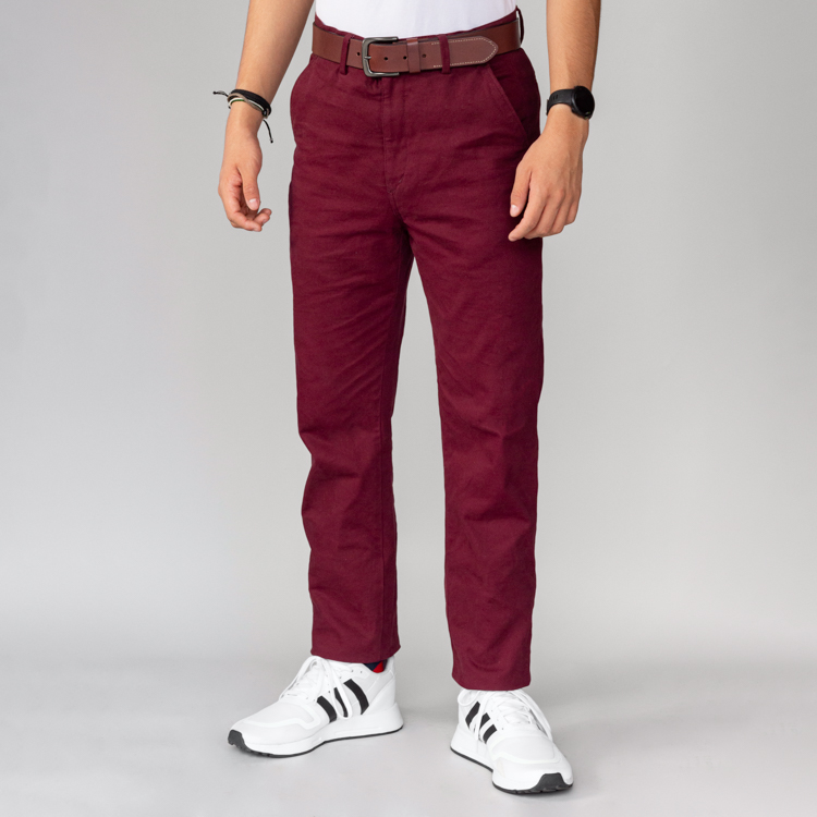 pantalon corinto estructura plana lisa marca business casual slim 144395 CORINTO 1