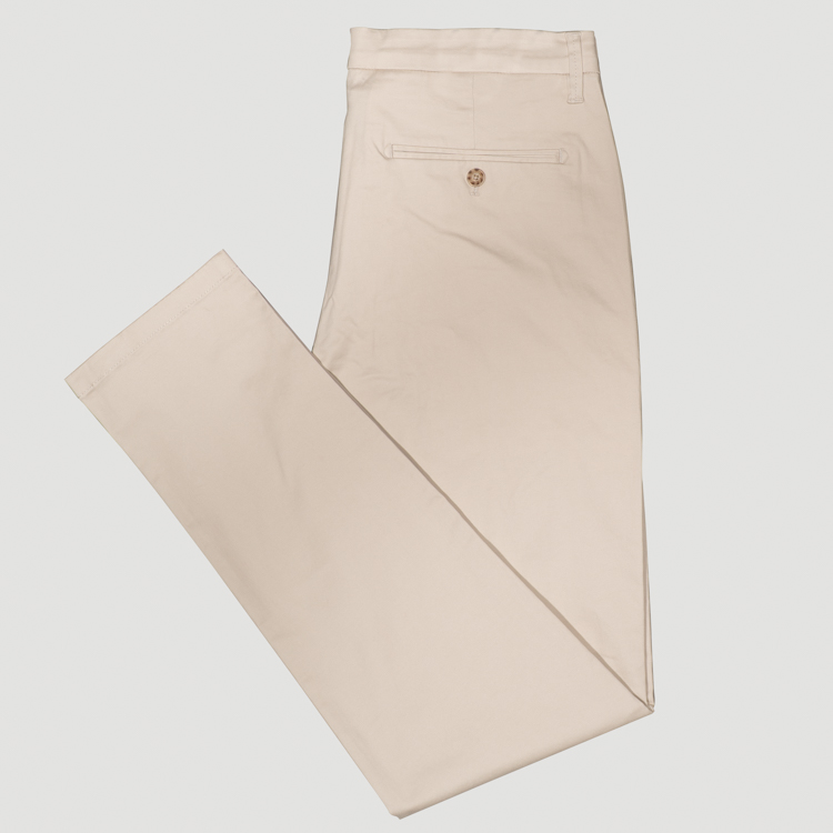 pantalon crema estructura plana marca carven slim 167118 377867