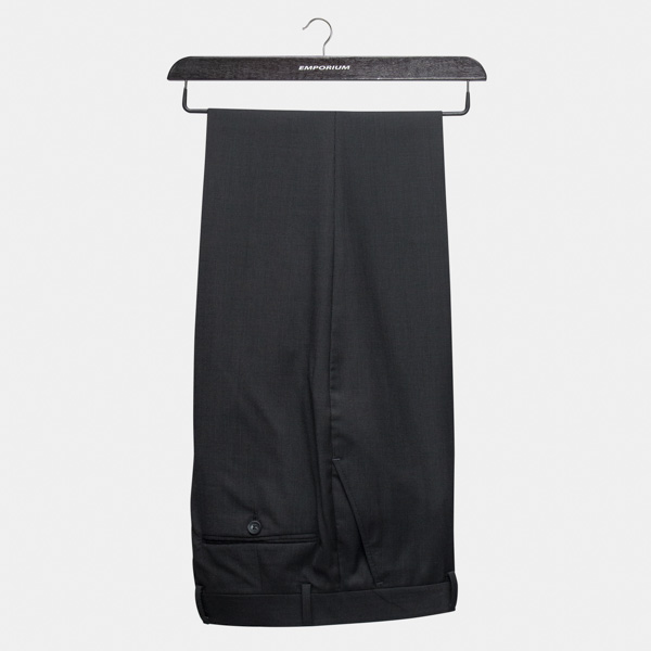 Pantalón negro con diseño lineal marca Emporium clásico | 116770