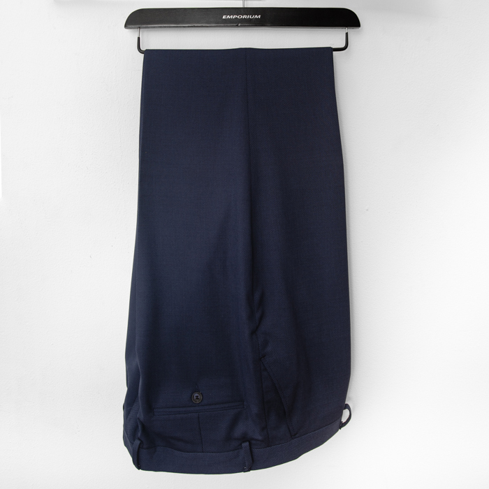 Pantalón azul con diseño Labrado marca Emporium clásico | 120121