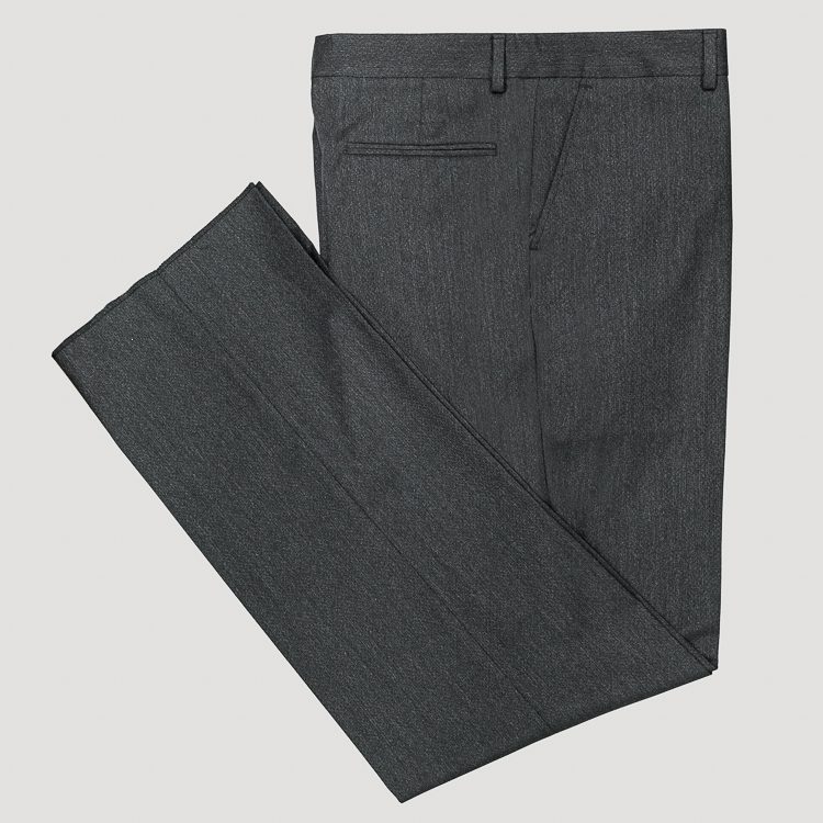 Pantalón gris estructura plana marca Smart clásico | 130087
