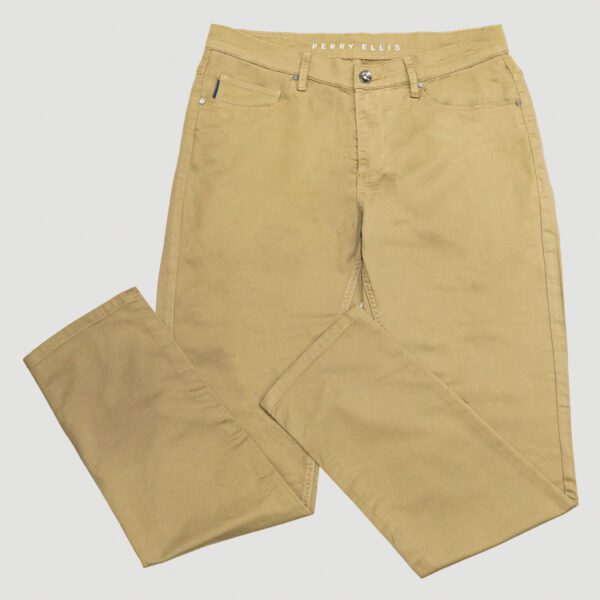 pantalon khaki diseno five pocket marca perry ellis slim 146988 KHAKI 1