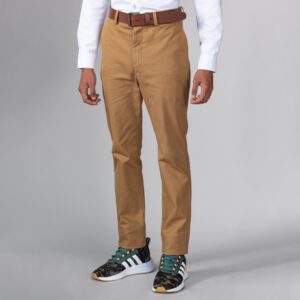 pantalon khaki estructura plana lisa marca business casual cl sico 144281 216842 1