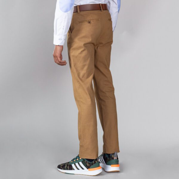 pantalon khaki estructura plana lisa marca business casual cl sico 144281 216842 4