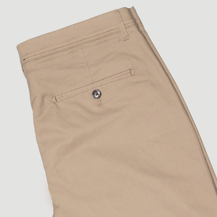 pantalon khaki estructura plana marca carven slim 164110 KHAKI