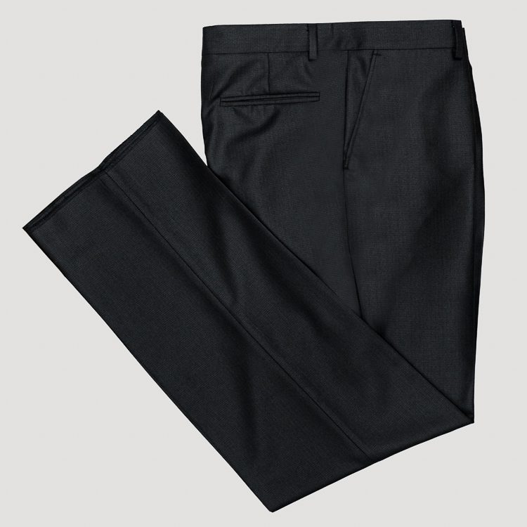 Pantalón negro estructura labrada marca Smart clásico | 130074