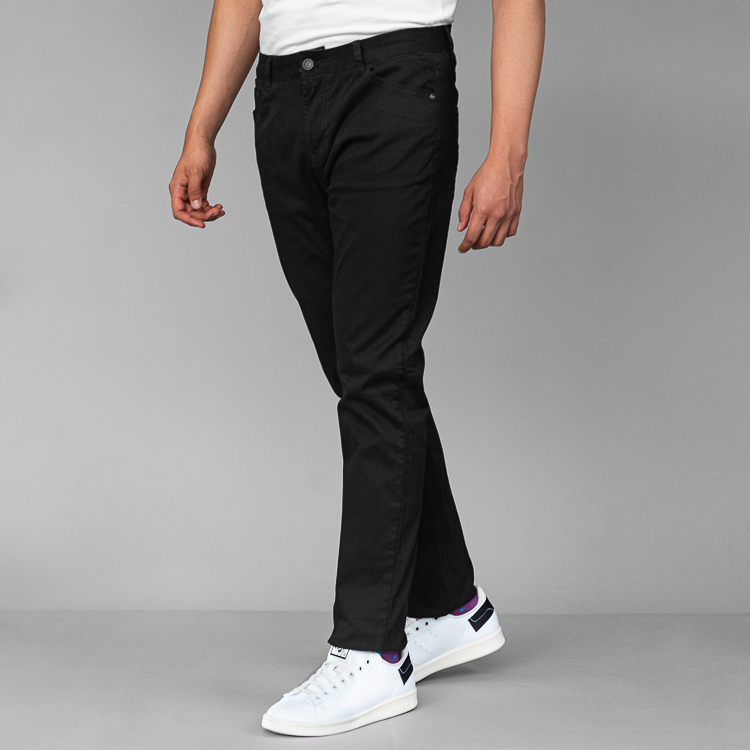 pantalon negro estructura plana 5 bolsillos marca carven slim 130238 NEGRO 1