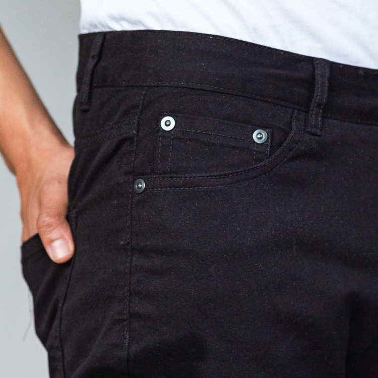 pantalon negro estructura plana 5 bolsillos marca carven slim 130238 NEGRO 2