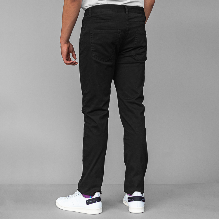 pantalon negro estructura plana 5 bolsillos marca carven slim 130238 NEGRO 4