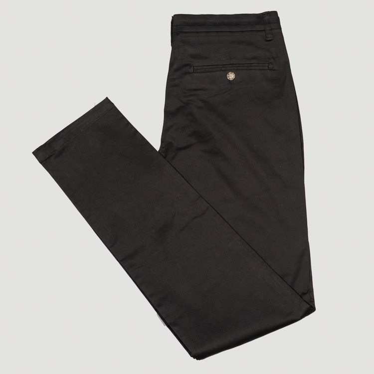 pantalon negro estructura plana marca carven slim 167104 377869
