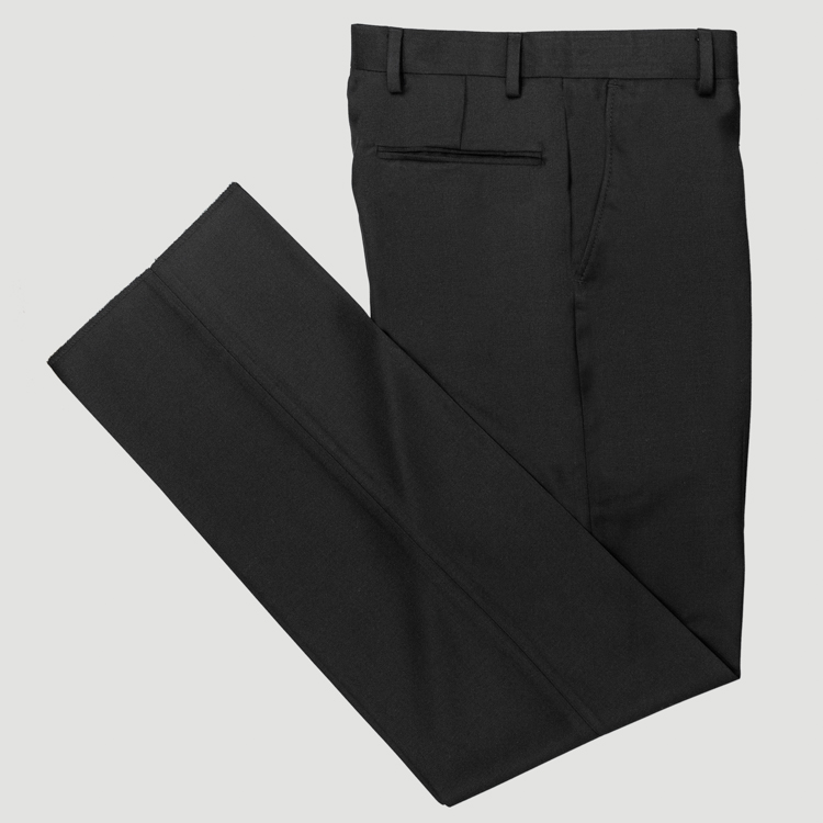 Pantalón negro estructura plana marca Smart clásico | 136879