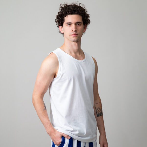 playera blanca estructura plana marca ancora slim 149801 BLANCO 1