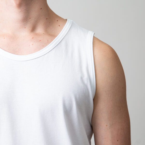 playera blanca estructura plana marca ancora slim 149801 BLANCO 2