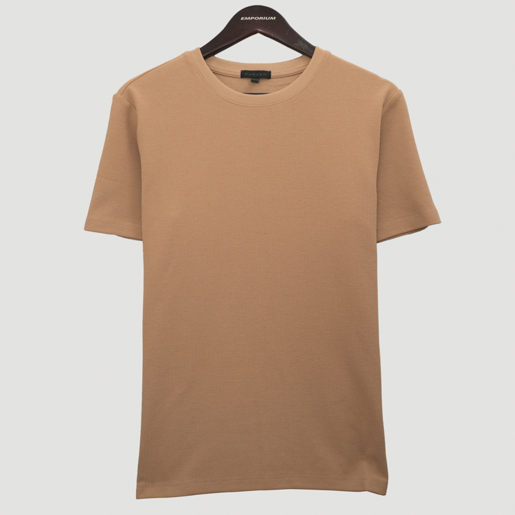 playera khaki estructura labrada marca carven slim 163980 377884