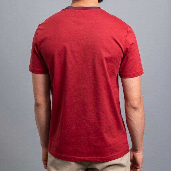 playera roja estructura plana marca carven slim 155803 296535 3