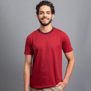 playera roja estructura plana marca carven slim 155803 ROJO 1