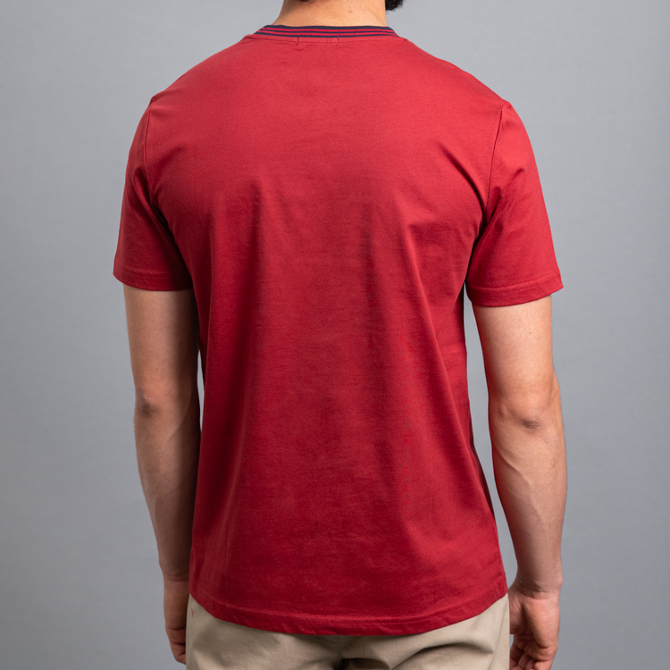 playera roja estructura plana marca carven slim 155803 ROJO 3