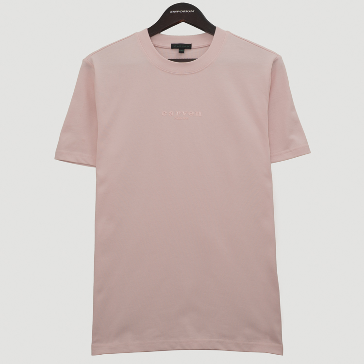 playera rosado estructura plana marca carven slim 163965 377887