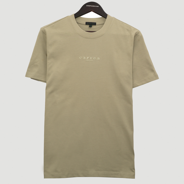 playera verde estructura plana marca carven slim 163960 377888
