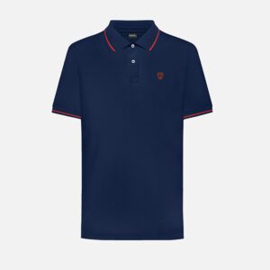 polo azul estructura contraste marca dante slim 156632 300729 1