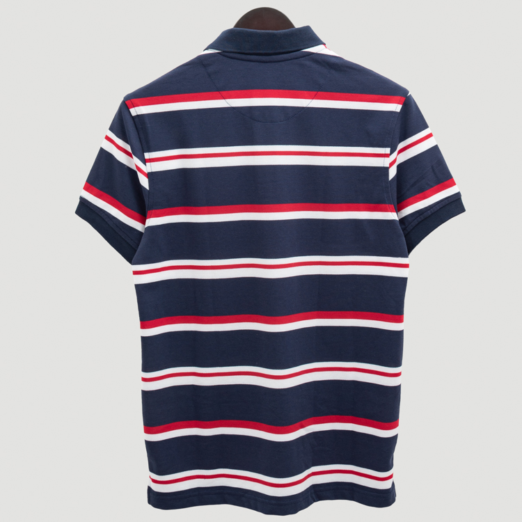 polo azul estructura labrada marca bcasual cl sico 144904 AZUL 3