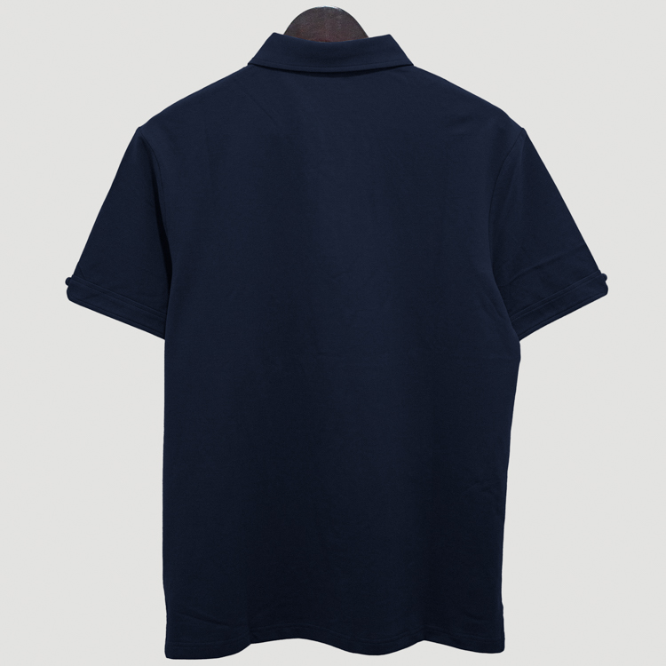 polo azul estructura plana marca carven slim 147547 AZUL 4