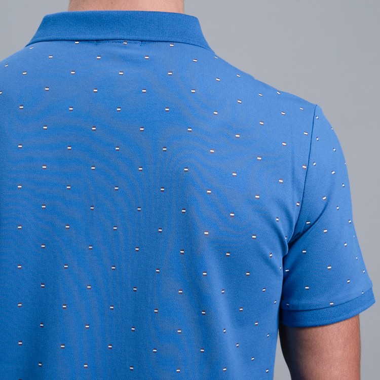 polo azul estructura plana marca carven slim 156066 AZUL 3