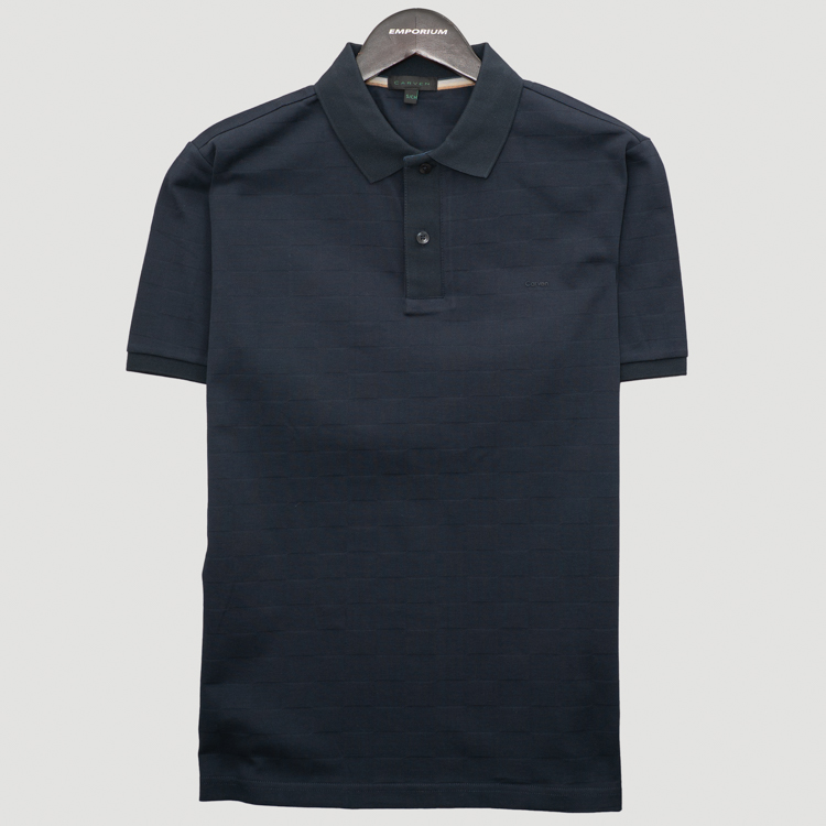 polo azul estructura plana marca carven slim 167135 377865