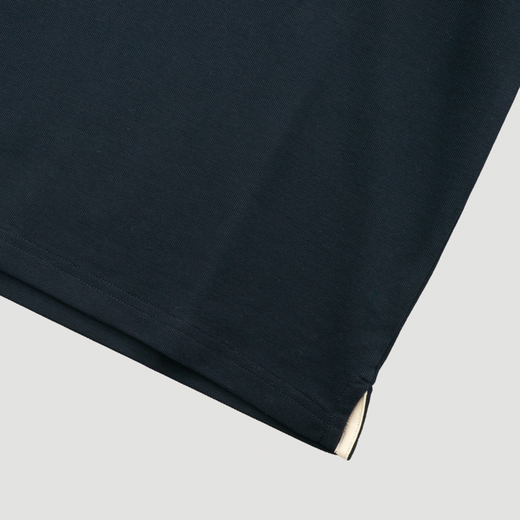 polo azul marino estructura plana marca carven slim 167140 377856
