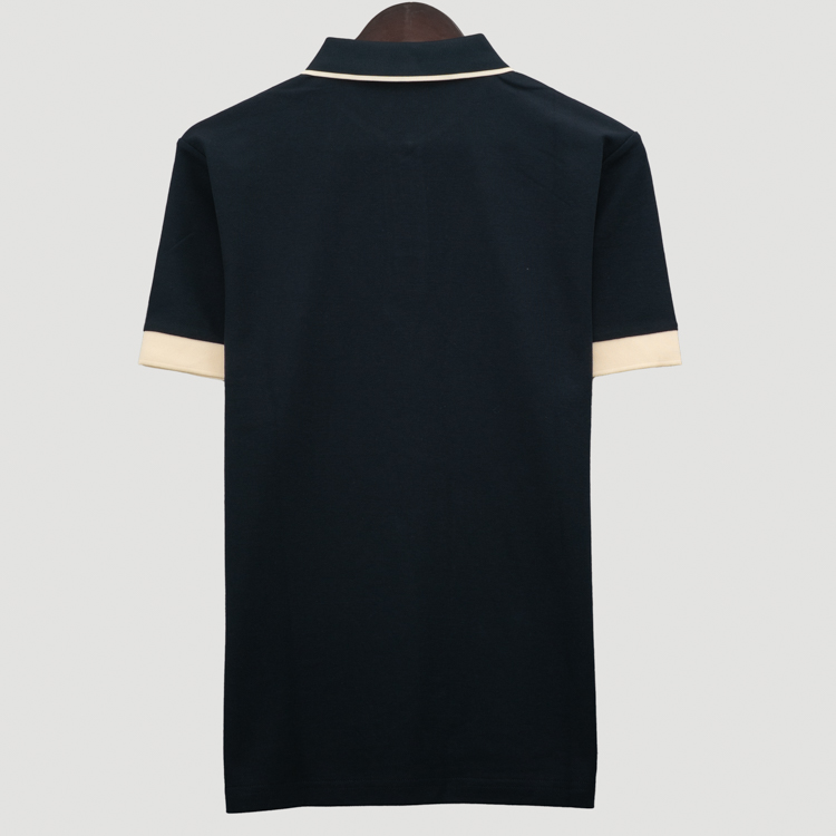 polo azul marino estructura plana marca carven slim 167140 377856