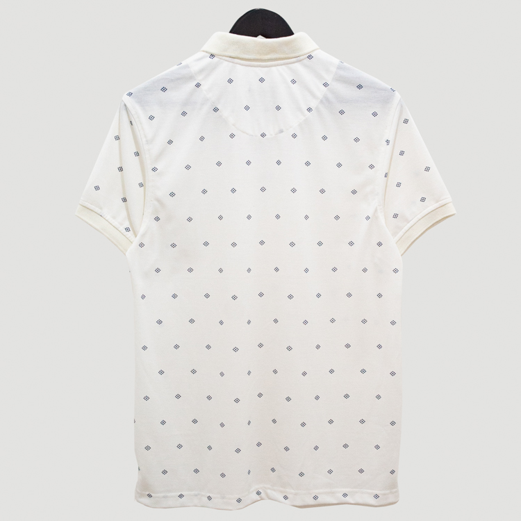 polo blanca diseno de mini rombos marca business casual cl sico 142542 365523 3