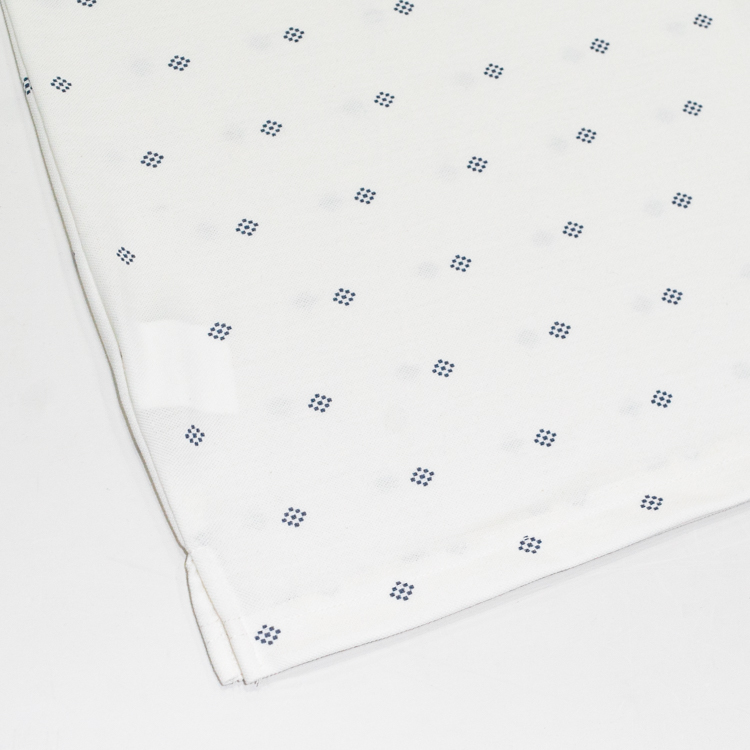 polo blanca diseno de mini rombos marca business casual cl sico 142542 365523 4
