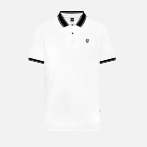 polo blanca estructura contraste marca dante slim 156626 300731 1