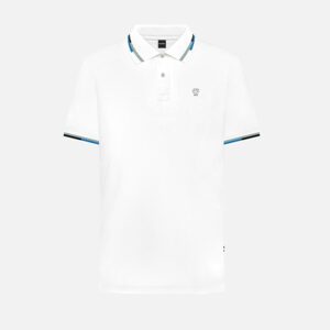 polo blanca estructura contraste marca dante slim 156669 300720 1