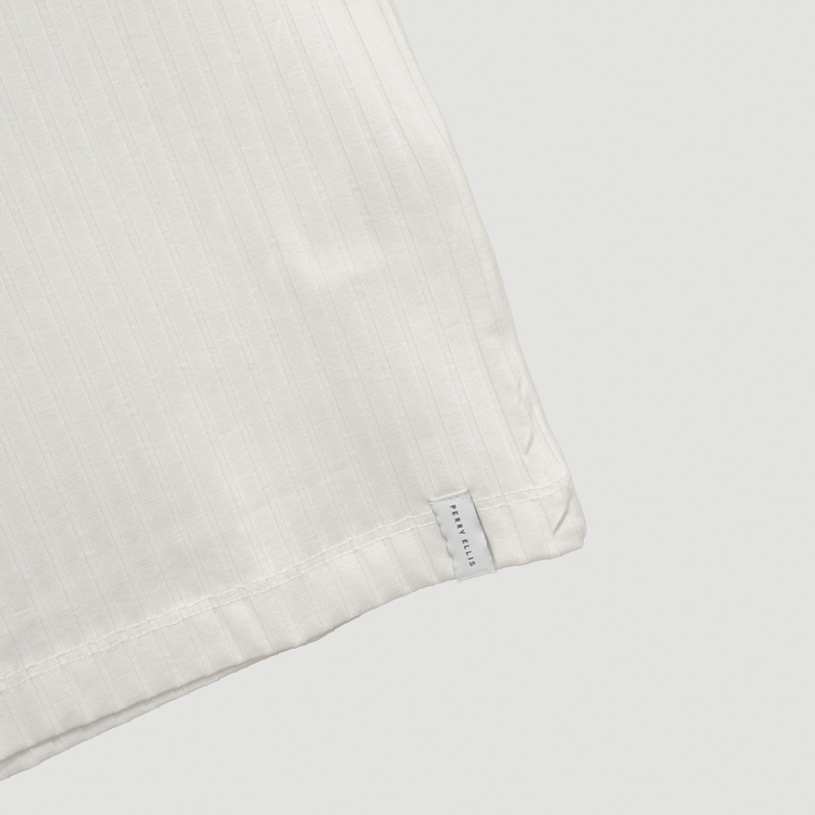 polo blanco estructura labrada marca perry ellis cl sico 159867 BLANCO
