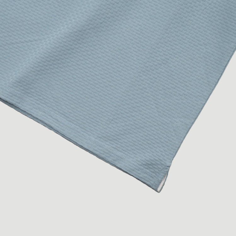 polo celeste estructura labrada marca carven slim 167185 CELESTE