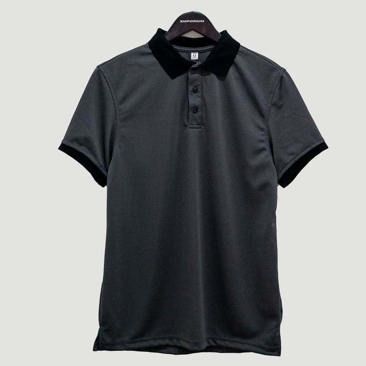 polo negro b sica cuello contrastado marca business casual cl sico 140586 332887 1