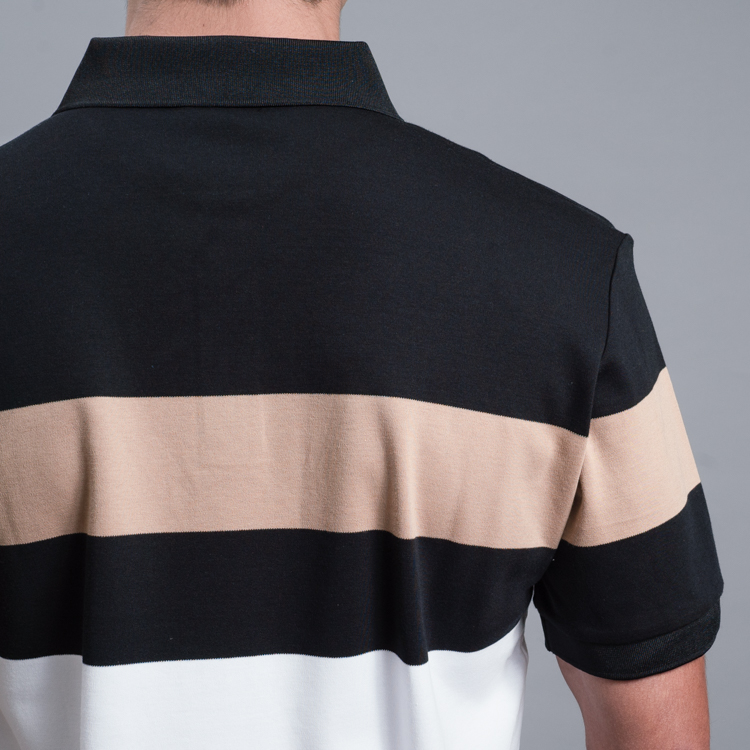 polo negro estructura plana marca carven slim 156074 NEGRO 3
