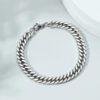 pulsera gris estilo barbada marca calak cl sico 142181 GRIS 1