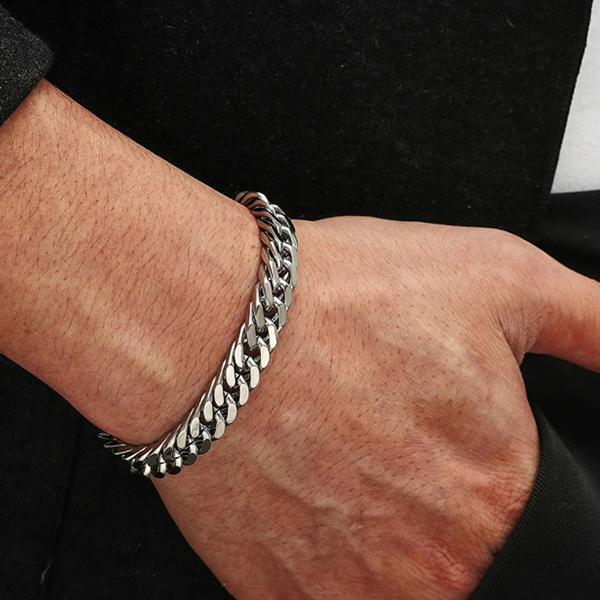 pulsera gris estilo barbada marca calak cl sico 142181 GRIS 2