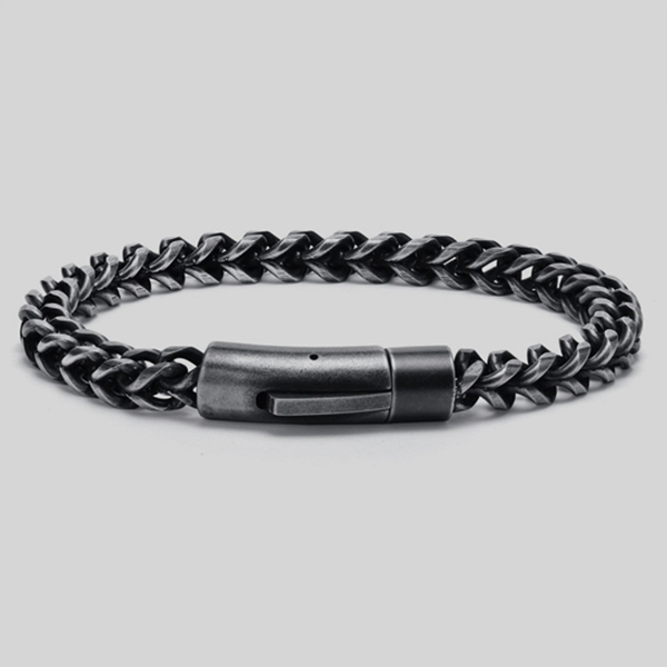 pulsera gris estilo vintage deluxe marca calak cl sico 142213 GRIS OXF 1