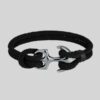 pulsera negra estilo ancla marina marca calak cl sico 142202 NEGRO 1