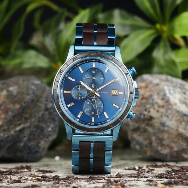reloj azul estilo classic cronograph el marca watch more cl sico 154733 290199 2