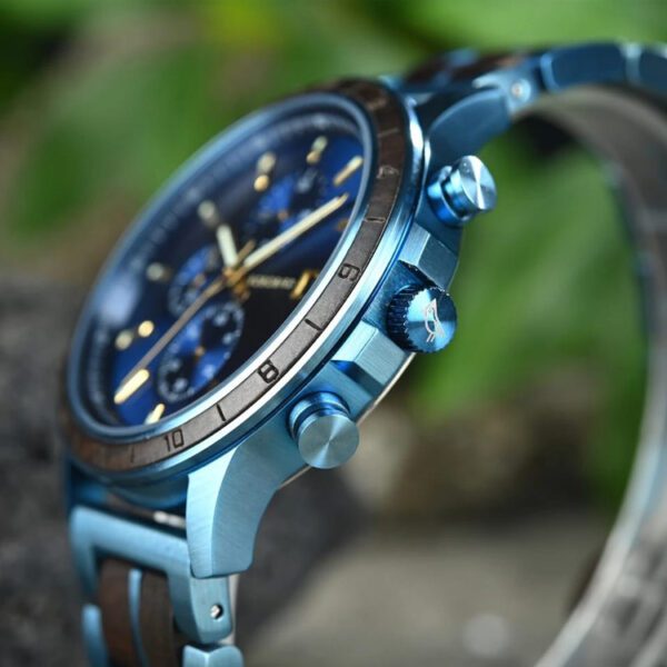 reloj azul estilo classic cronograph el marca watch more cl sico 154733 290199 3