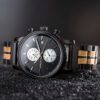 reloj negro estilo classic cronograph marca watch more cl sico 149722 NEGRO 2