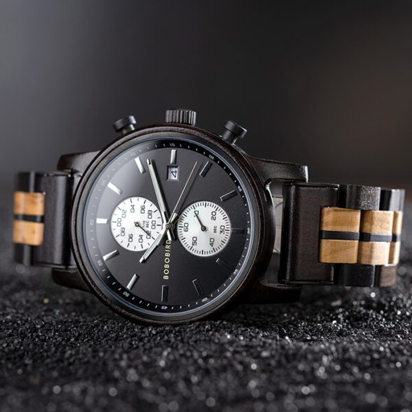 reloj negro estilo classic cronograph marca watch more cl sico 149722 NEGRO 2