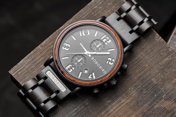 reloj negros de madera marca watch more cl sico 149713 268166 4